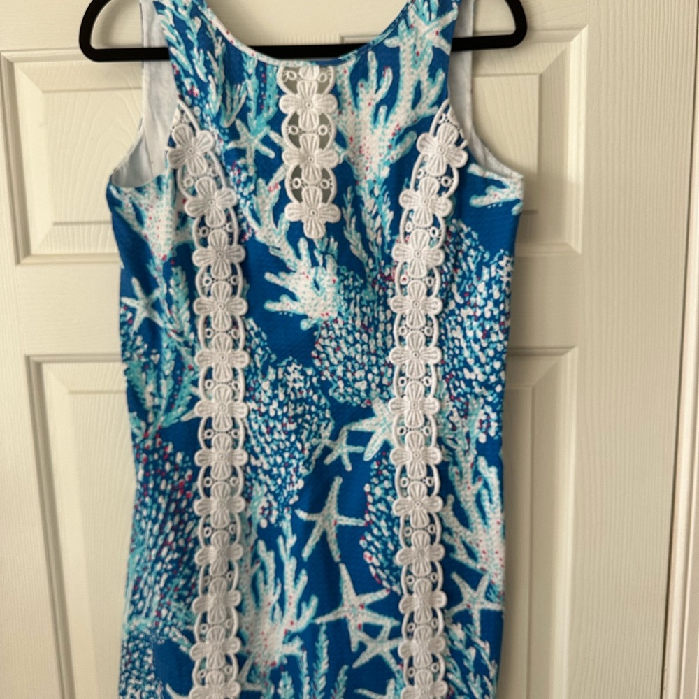 Lilly Pulitzer Blue and White Patterned Dress